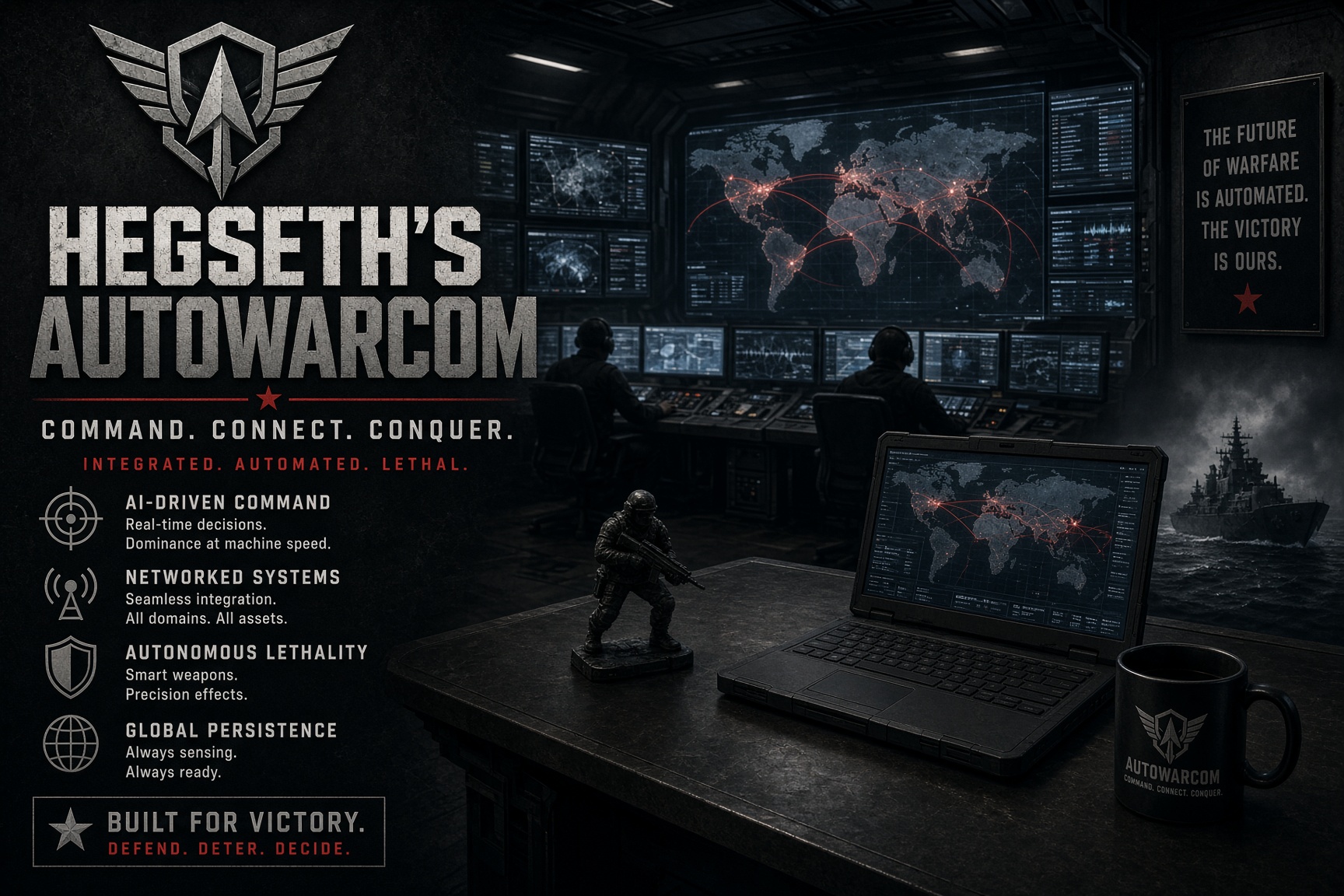 Hegseth's AutoWarCom: Who Builds It, What the Money Buys, and the Record It Needs