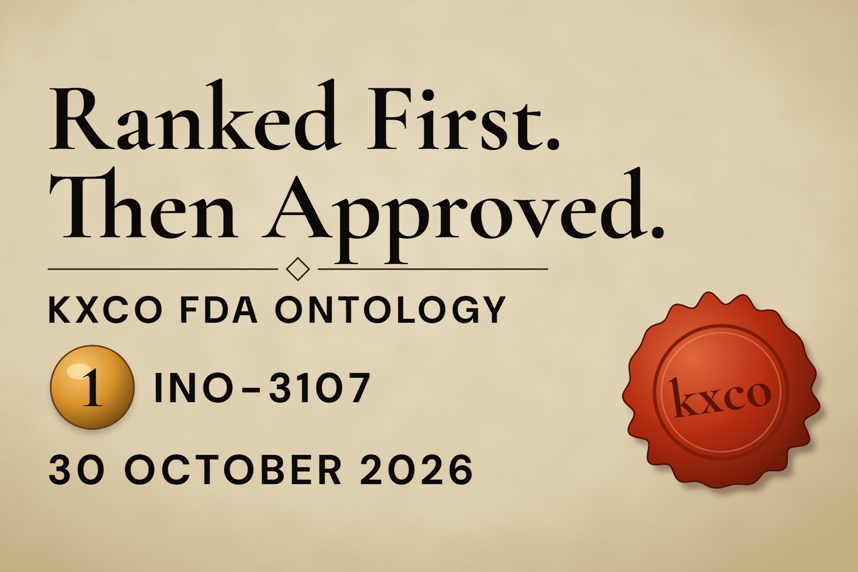 KXCO's FDA Ontology Ranked INO-3107 First. The FDA Approved It.